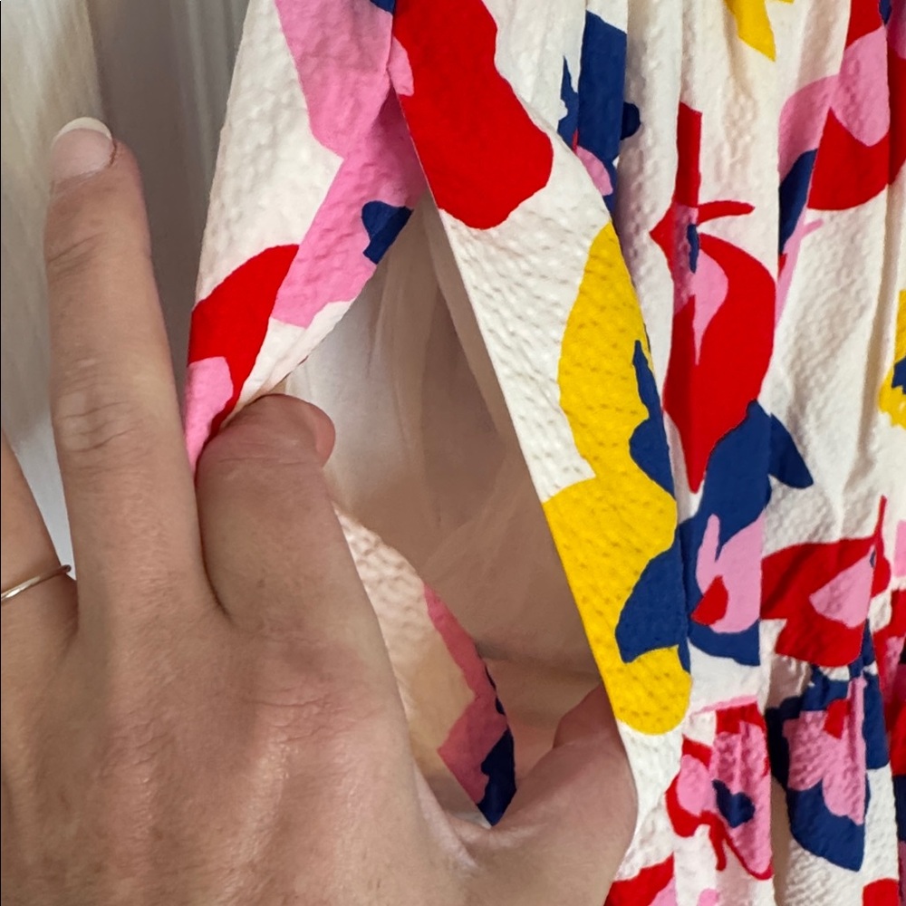 Kate Spade Summer Flowers Tiered Tie Strap Dress - Picture 11 of 15